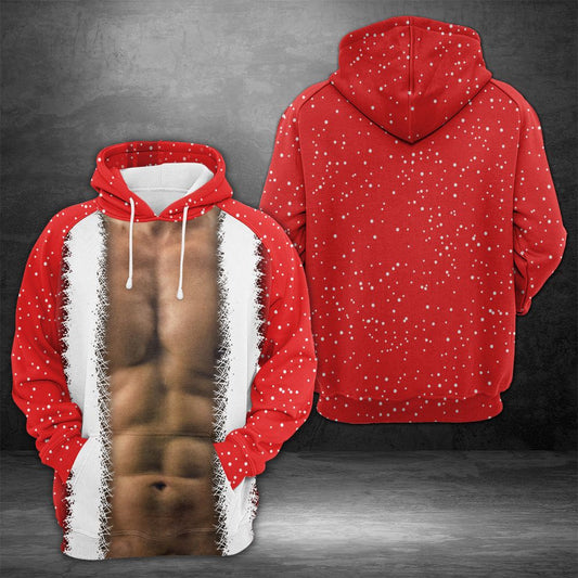 Christmas Muscle Man Pullover Premium Hoodie, Perfect Outfit For Men And Women On Christmas New Year Autumn Winter