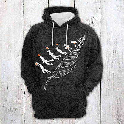 Basketball Maori Pattern Pullover Premium Hoodie Outfit For Christmas, New Year Of Basketball Lovers, Friend, Family
