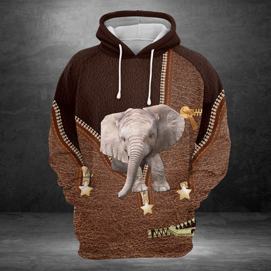 Elephant Leather Pullover Premium Hoodie, Perfect Outfit For Men And Women On Christmas New Year Autumn Winter