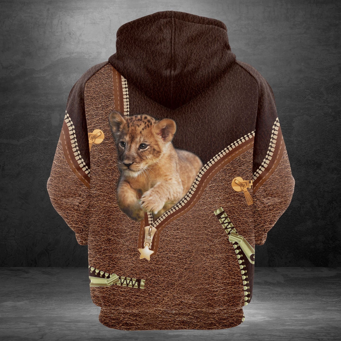 Lion Leathe Pullover Premium Hoodie, Perfect Outfit For Men And Women On Christmas New Year Autumn Winter