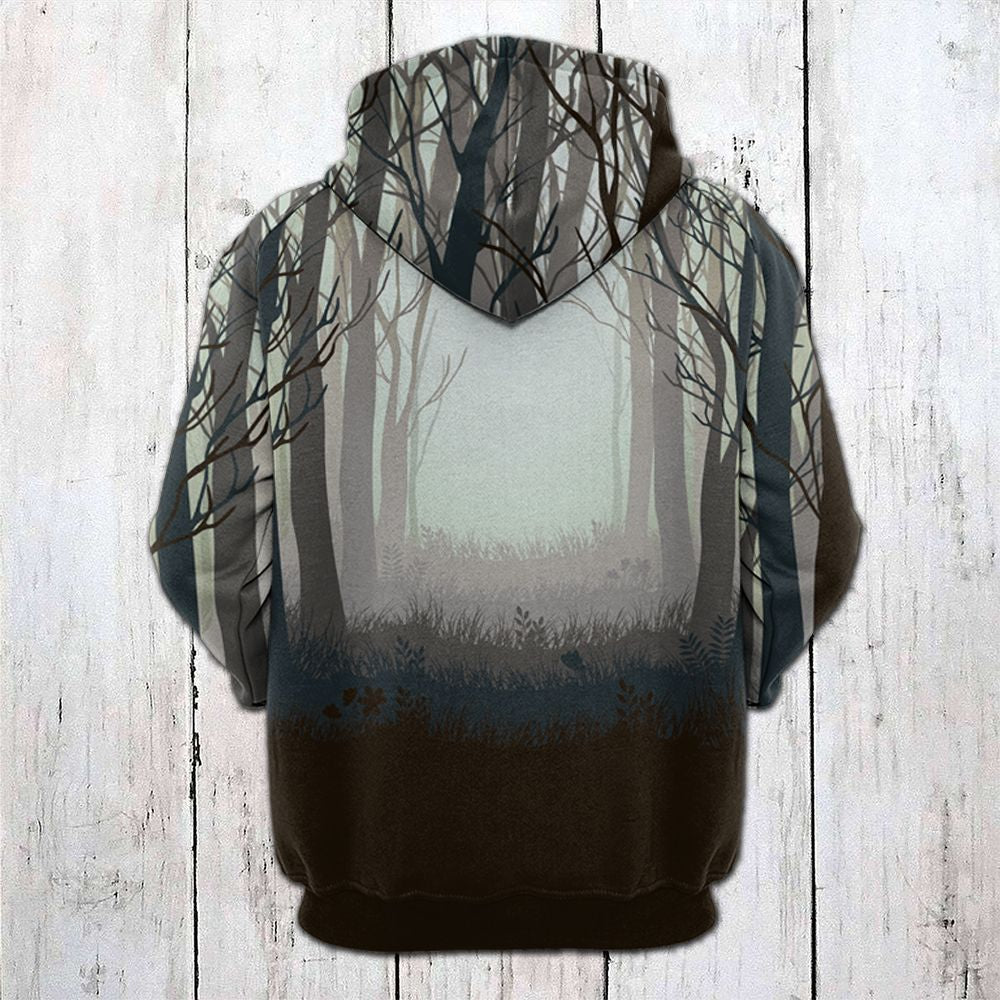 Moose In The Forest Pullover Premium Hoodie, Perfect Outfit For Men And Women On Christmas New Year Autumn Winter