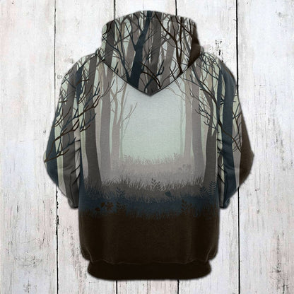 Moose In The Forest Pullover Premium Hoodie, Perfect Outfit For Men And Women On Christmas New Year Autumn Winter