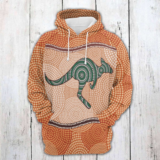 Kangaroo Pattern Pullover Premium Hoodie, Perfect Outfit For Men And Women On Christmas New Year Autumn Winter