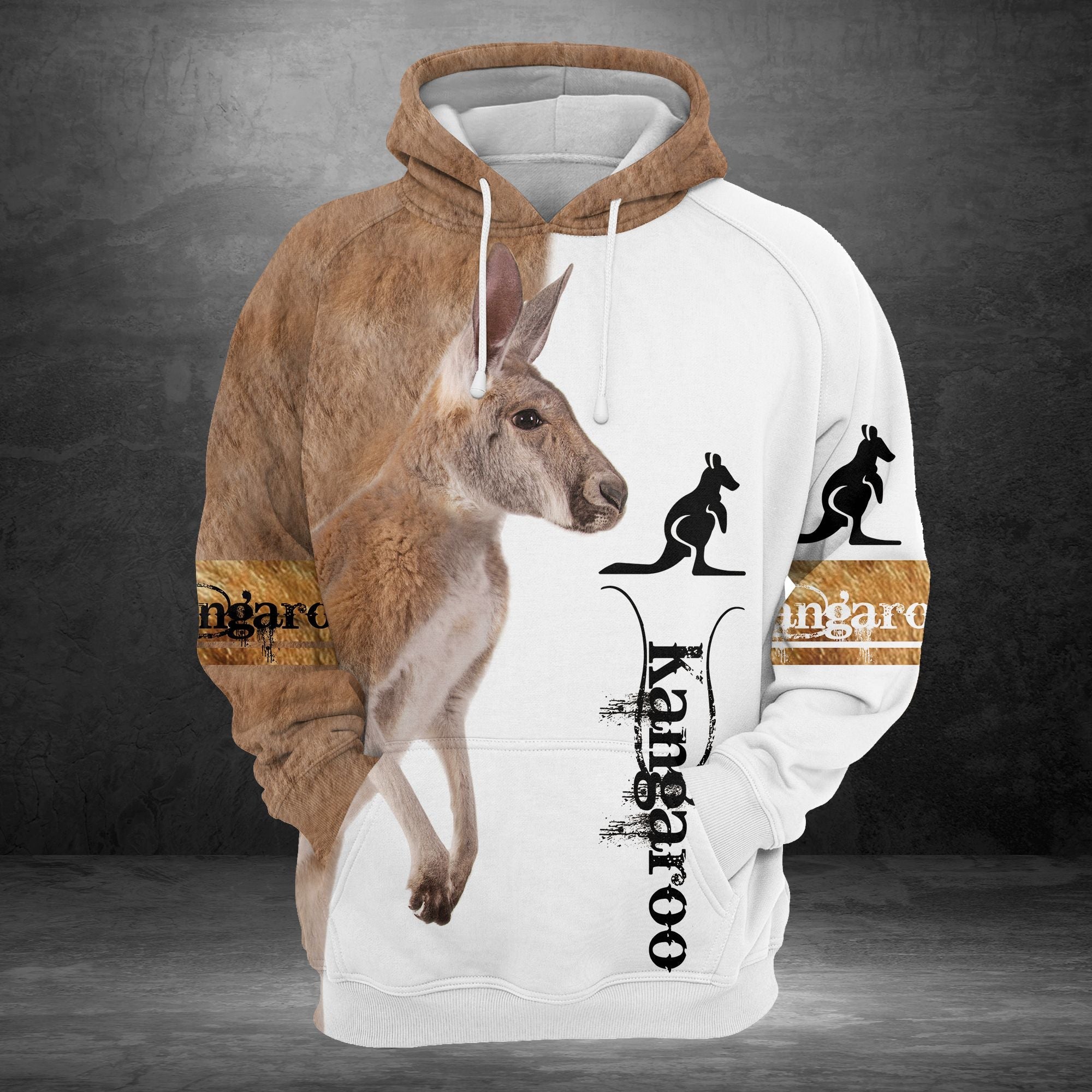 Brown Kangaroo Pullover Premium Hoodie, Perfect Outfit For Men And Women On Christmas New Year Autumn Winter