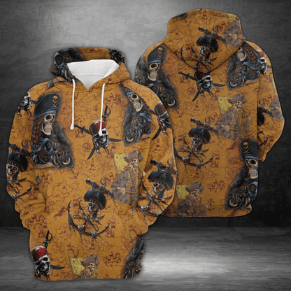 Pirates Skeleton Pullover Premium Hoodie, Perfect Outfit For Men And Women On Christmas New Year Autumn Winter
