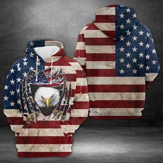 Eagle Pullover Premium Hoodie USA Proud, Perfect Outfit For Men And Women On Christmas New Year Autumn Winter