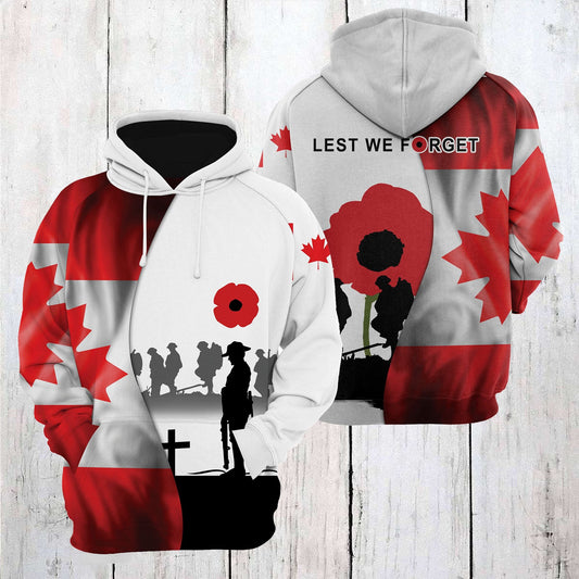 Lest We Forget Pullover Premium Hoodie, Perfect Outfit For Men And Women On Christmas New Year Autumn Winter