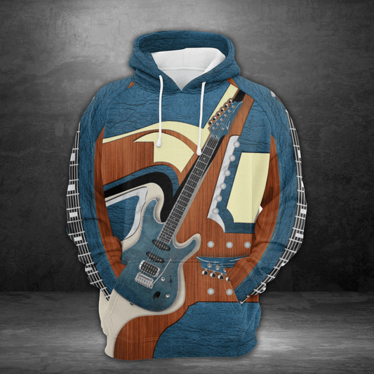 Electric Guitar Pullover Premium Hoodie, Perfect Outfit For Men And Women On Christmas New Year Autumn Winter