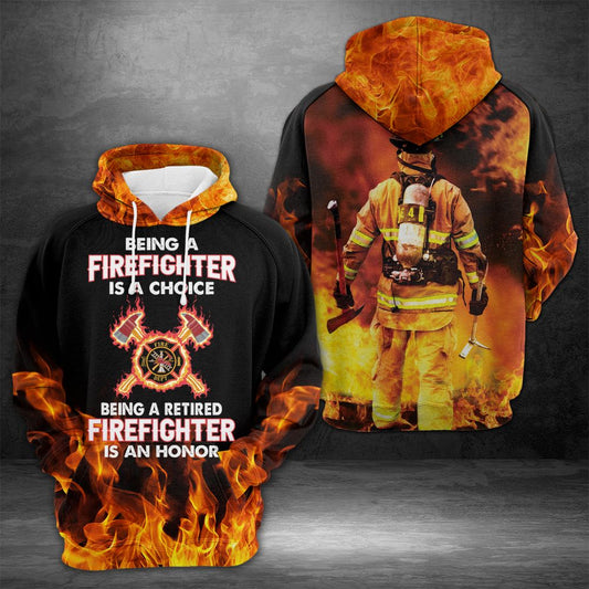 Firefighter Pullover Premium Hoodie Being Firefighter Is A Choice, Perfect Outfit For Men And Women On Christmas New Year Autumn Winter