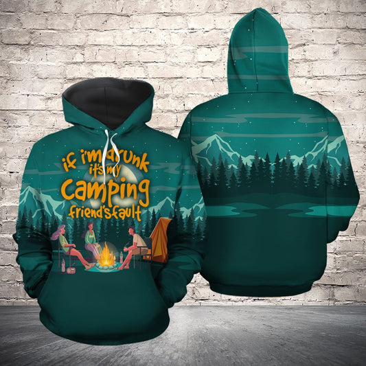 Camping Pullover Premium Hoodie If I'm Drunk It's My Camping, Perfect Outfit For Men And Women On Christmas New Year Autumn Winter