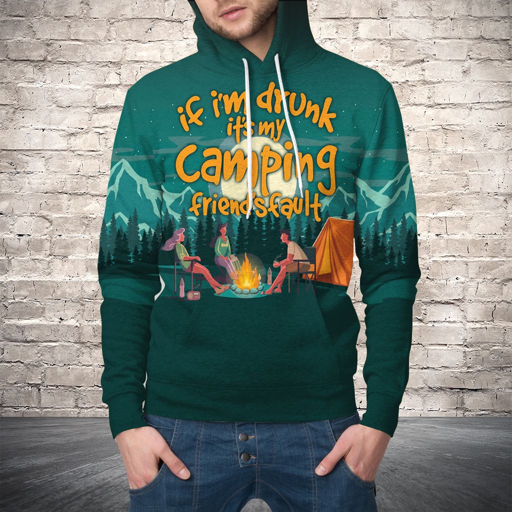 Camping Pullover Premium Hoodie If I'm Drunk It's My Camping, Perfect Outfit For Men And Women On Christmas New Year Autumn Winter