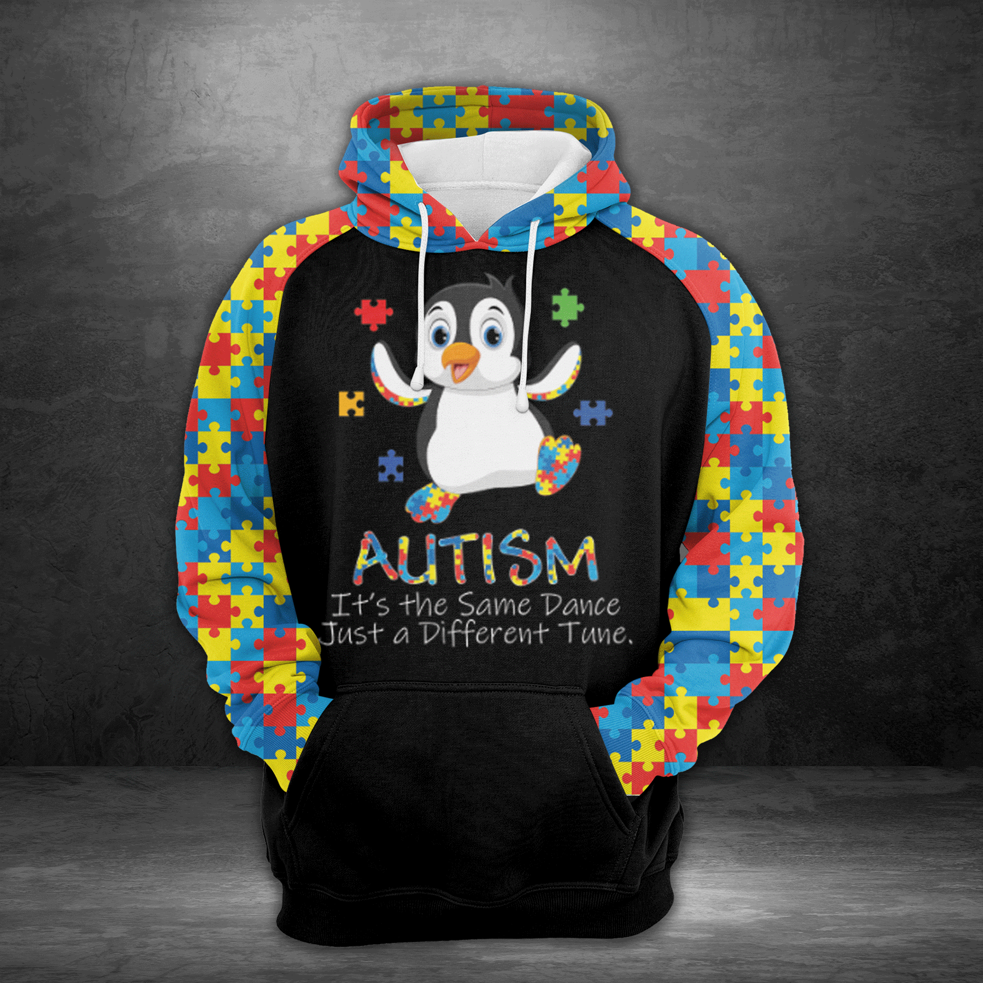 Autism Awesome Pullover Halloween Premium Hoodie, It's The Same Dance ,Perfect Outfit For Men And Women On Christmas New Year Autumn Winter