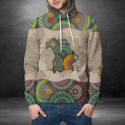 Awesome Bavaria Mandala Pullover Halloween Premium Hoodie, Perfect Outfit For Men And Women On Christmas New Year Autumn Winter