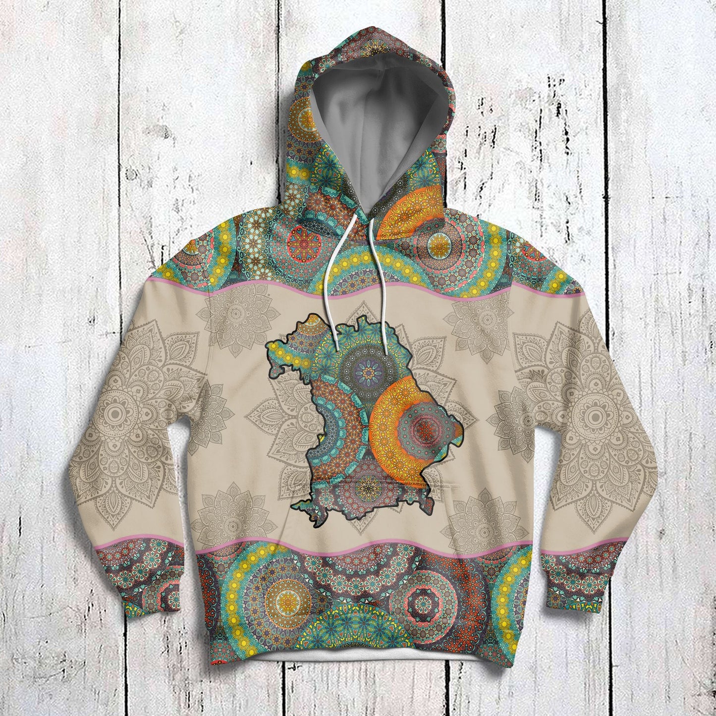 Awesome Bavaria Mandala Pullover Halloween Premium Hoodie, Perfect Outfit For Men And Women On Christmas New Year Autumn Winter