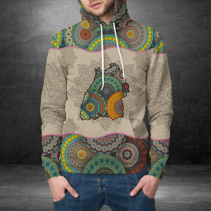 Awesome Baden-Württemberg Mandala Pullover Halloween Premium Hoodie, Perfect Outfit For Men And Women On Christmas New Year Autumn Winter