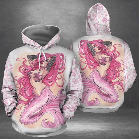 Beautiful Mermaid Pullover Premium Hoodie, Perfect Outfit For Men And Women On Christmas New Year Autumn Winter