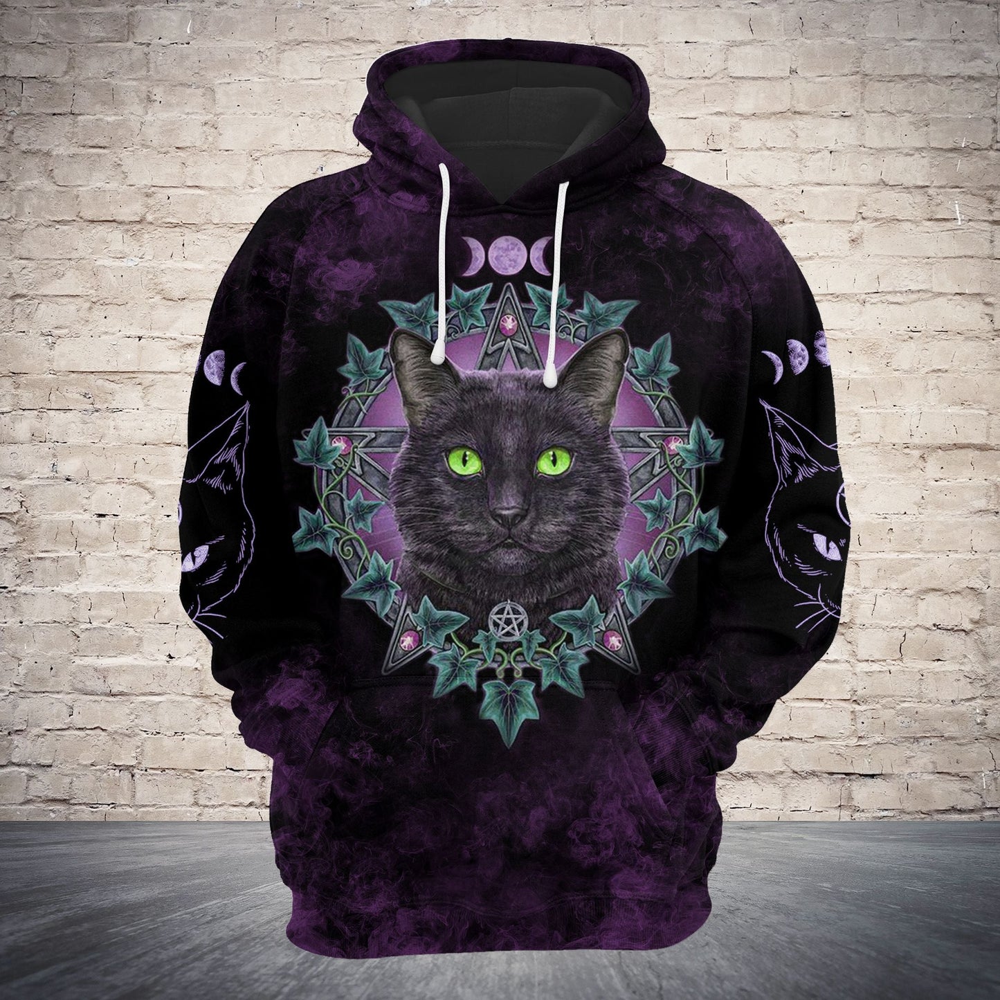 Black Cat Witchcraft Pullover Premium Hoodie, Perfect Outfit For Men And Women On Christmas New Year Autumn Winter