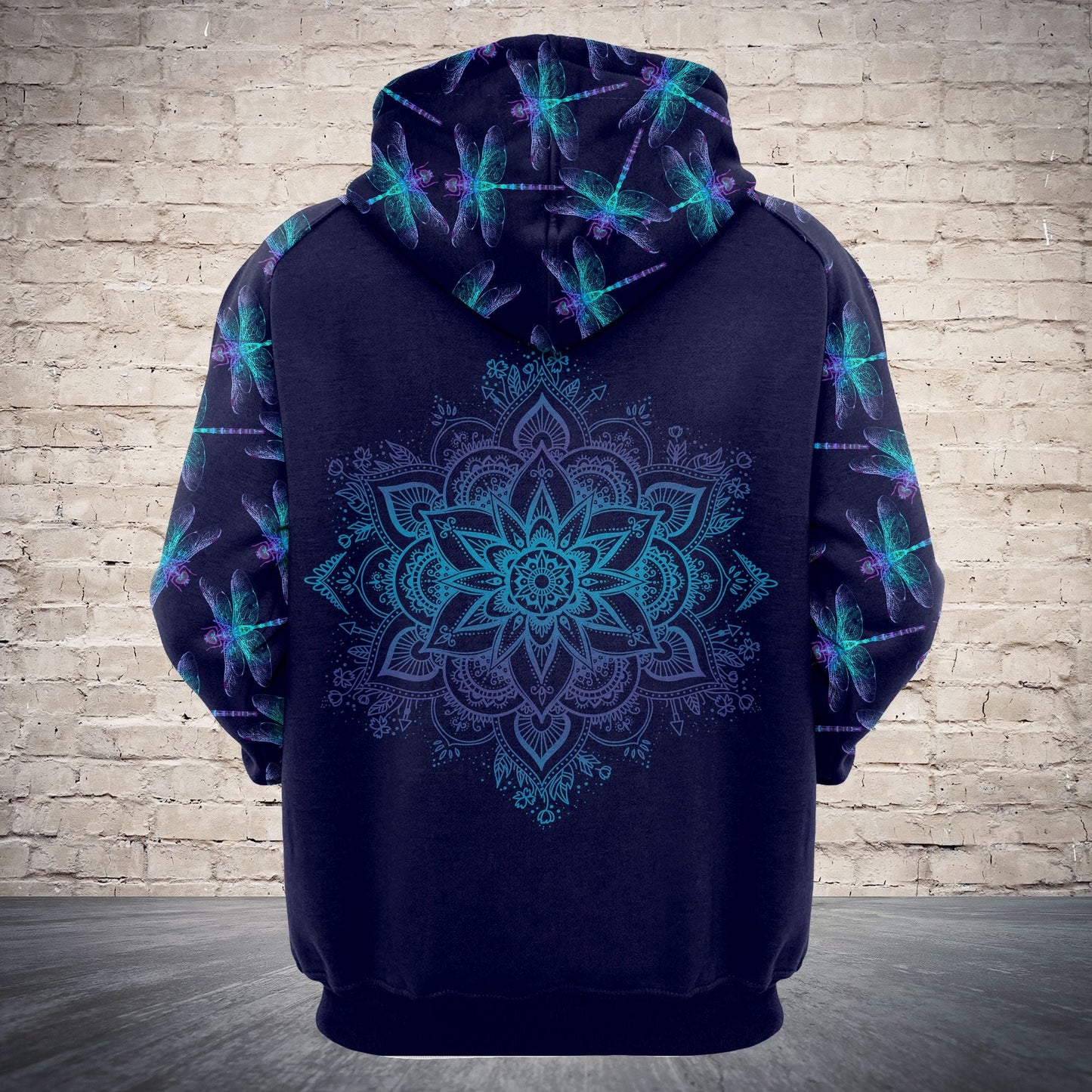 Blue Dragonfly Mandala Pullover Premium Hoodie, Perfect Outfit For Men And Women On Christmas New Year Autumn Winter