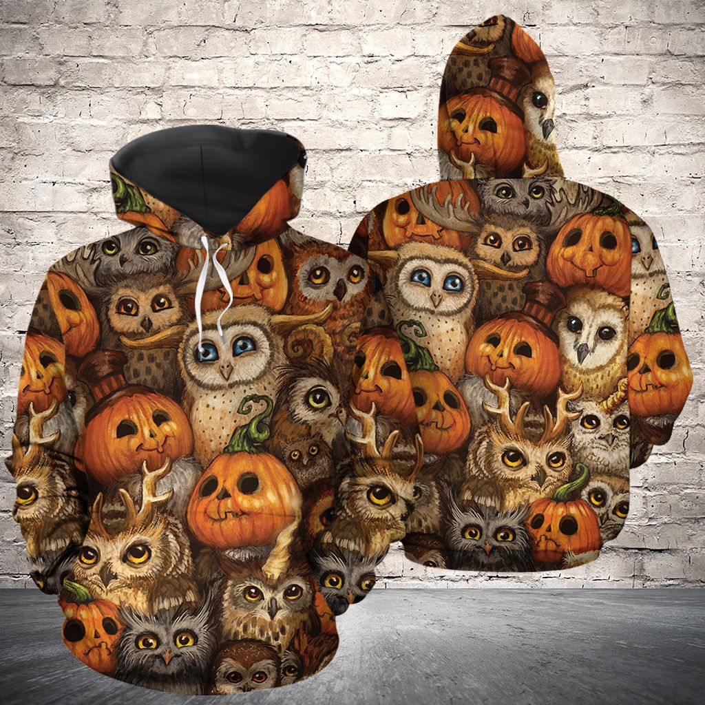 Owl Halloween Pullover Premium Hoodie, Perfect Outfit For Men And Women On Christmas New Year Autumn Winter
