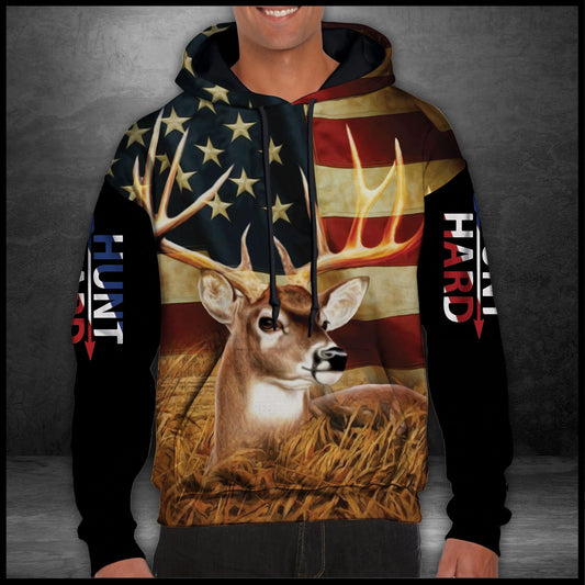 Deer Hunting Pullover Premium Hoodie, Perfect Outfit For Men And Women On Christmas New Year Autumn Winter