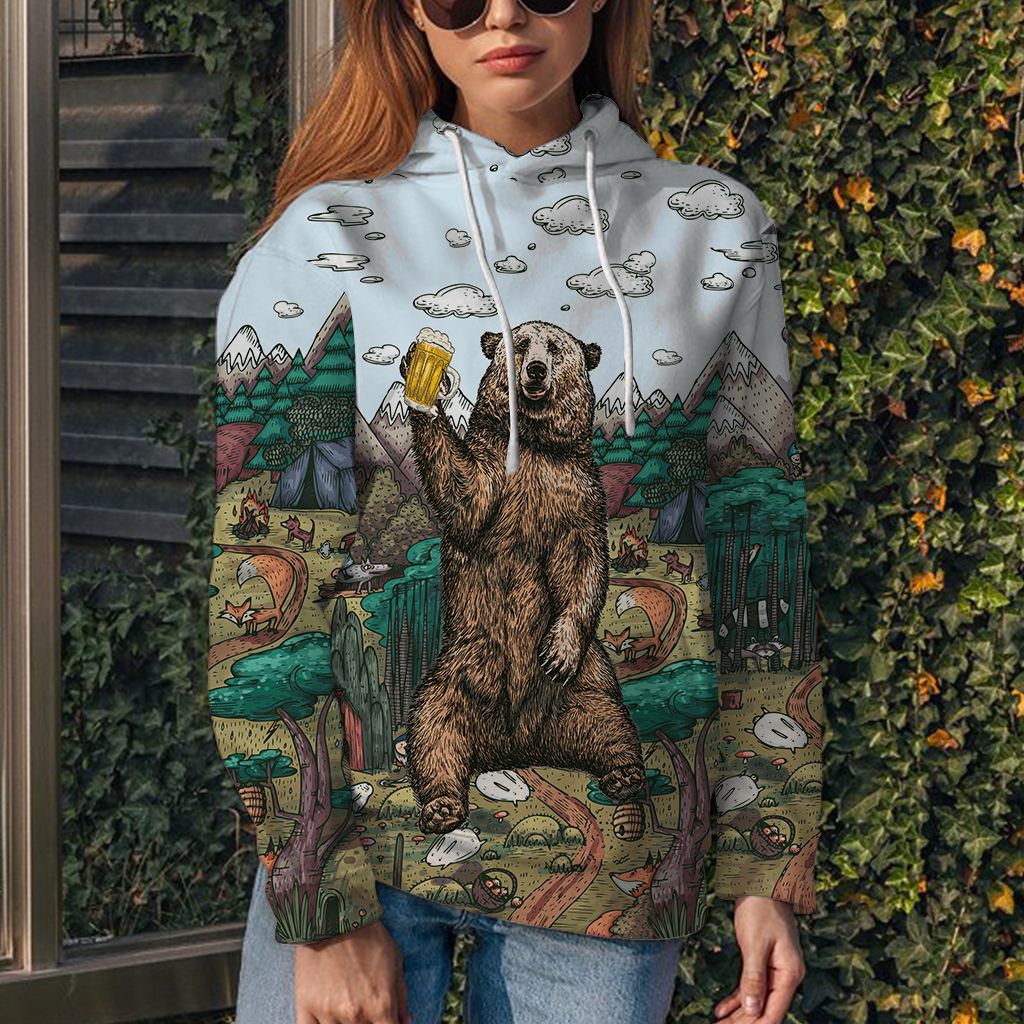 Bear Pullover Premium Hoodie I Hate People, Perfect Outfit For Men And Women On Christmas New Year Autumn Winter