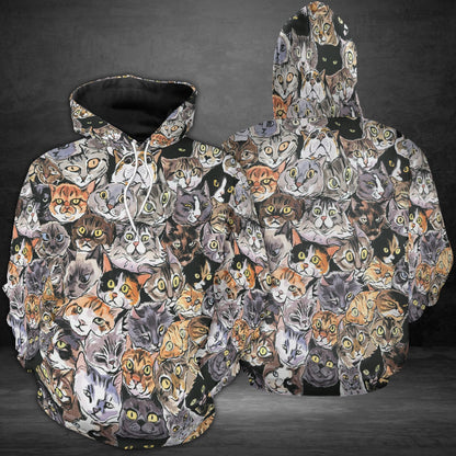 Meow Meow Cats Pullover Premium Hoodie, Perfect Outfit For Men And Women On Christmas New Year Autumn Winter