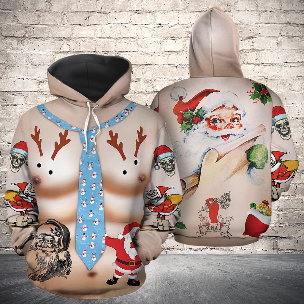 Christmas Muscle Awesome Pullover Premium Hoodie, Perfect Outfit For Men And Women On Christmas New Year Autumn Winter