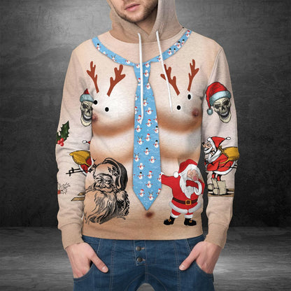 Christmas Muscle Awesome Pullover Premium Hoodie, Perfect Outfit For Men And Women On Christmas New Year Autumn Winter