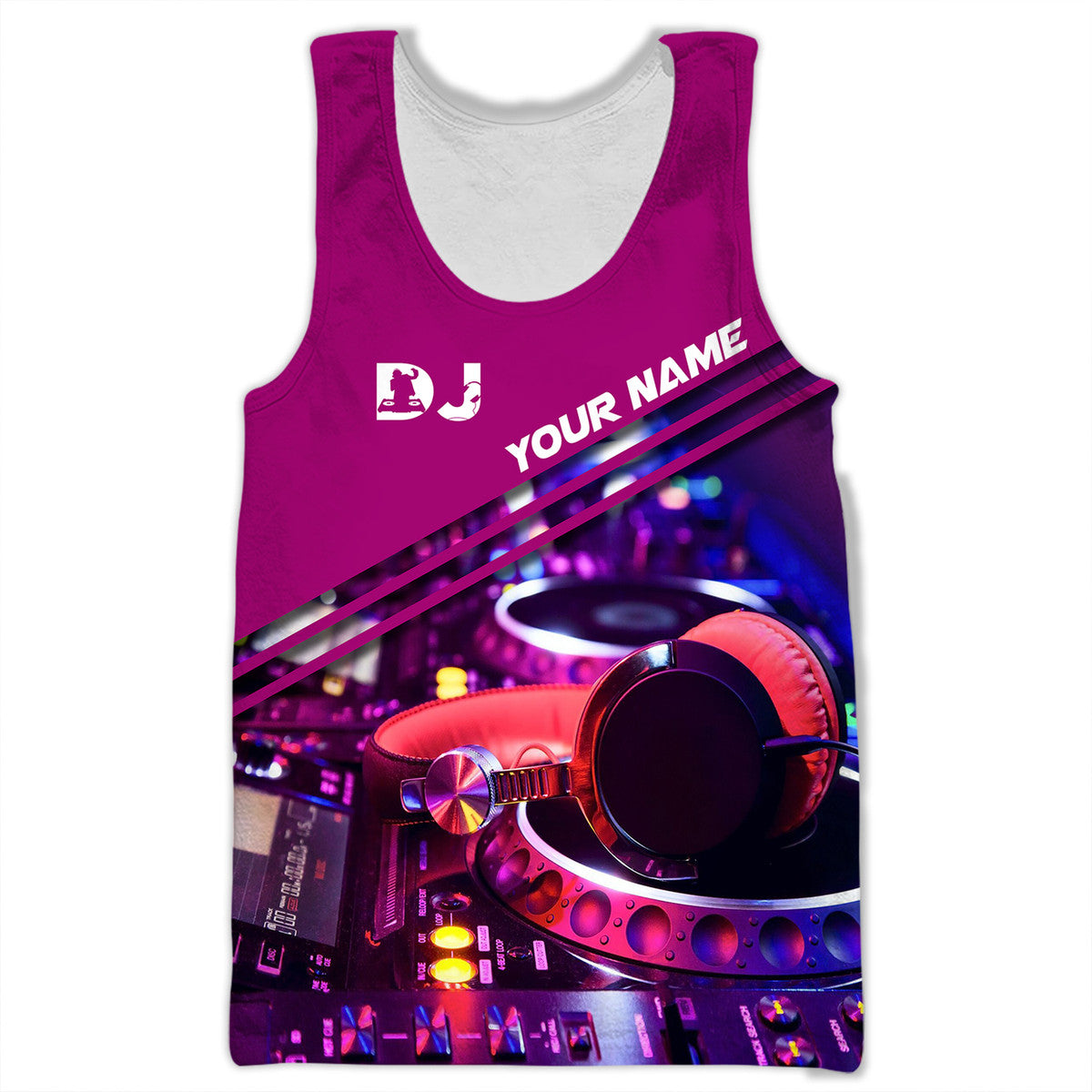 Personalized Name Disc Jockey Shirts - Custom Name DJ Shirts, DJ Clothing, Deejay Red Clothings, Perfect DJ Shirts for Men & Women