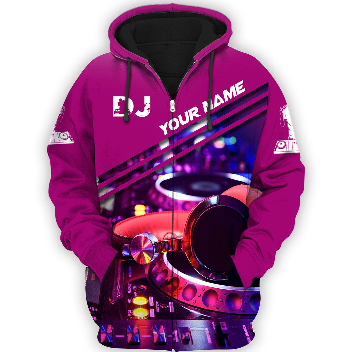 Personalized Name Disc Jockey Shirts - Custom Name DJ Shirts, DJ Clothing, Deejay Red Clothings, Perfect DJ Shirts for Men & Women