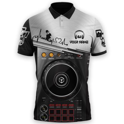 Personalized Name Disc Jockey Shirts - Custom Name DJ Shirts, Deezay Gear Black Clothes, Perfect DJ Shirts for Men & Women
