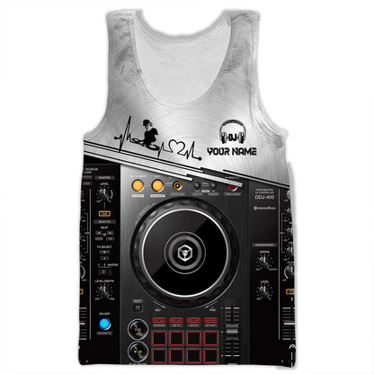 Personalized Name Disc Jockey Shirts - Custom Name DJ Shirts, Deezay Gear Black Clothes, Perfect DJ Shirts for Men & Women