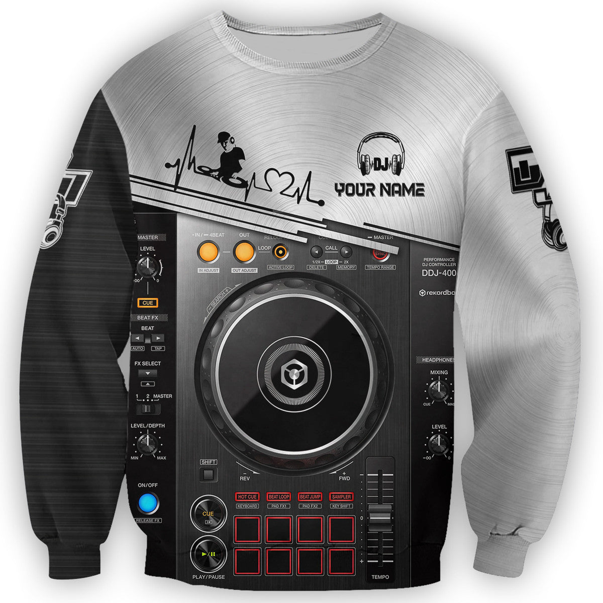Personalized Name Disc Jockey Shirts - Custom Name DJ Shirts, Deezay Gear Black Clothes, Perfect DJ Shirts for Men & Women