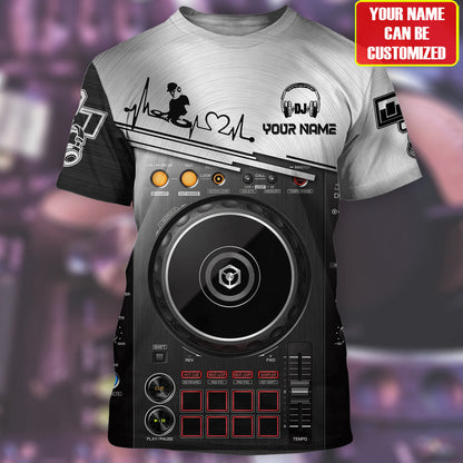 Personalized Name Disc Jockey Shirts - Custom Name DJ Shirts, Deezay Gear Black Clothes, Perfect DJ Shirts for Men & Women