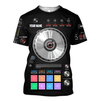 Personalized Name Disc Jockey Shirts - Custom Name DJ Shirts, Deejay Table Shirts, Perfect DJ Shirts for Men & Women
