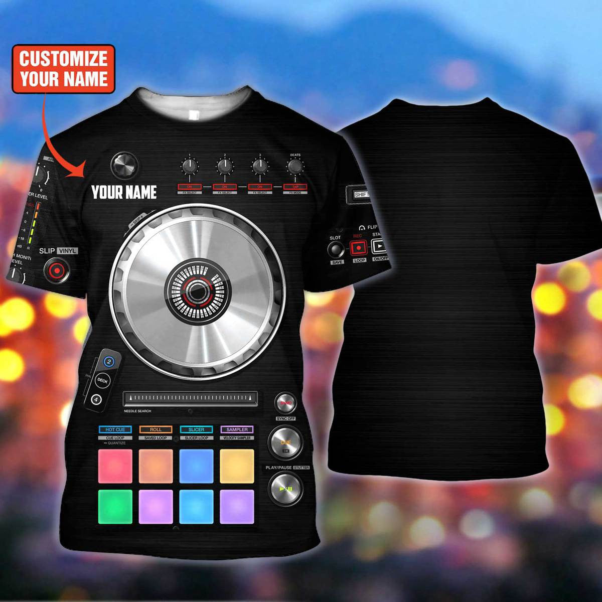 Personalized Name Disc Jockey Shirts - Custom Name DJ Shirts, Deejay Table Shirts, Perfect DJ Shirts for Men & Women