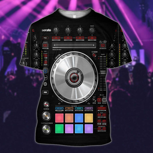 Personalized Name Disc Jockey Shirts - Custom Name DJ Shirts, Music Deejay Black Shirts, Perfect DJ Shirts for Men & Women