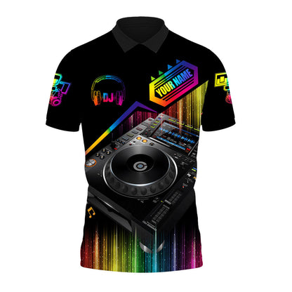 Personalized Name Disc Jockey Shirts - Custom Name DJ Shirts, Deezay Rainbow Shirts, Perfect DJ Shirts for Men & Women
