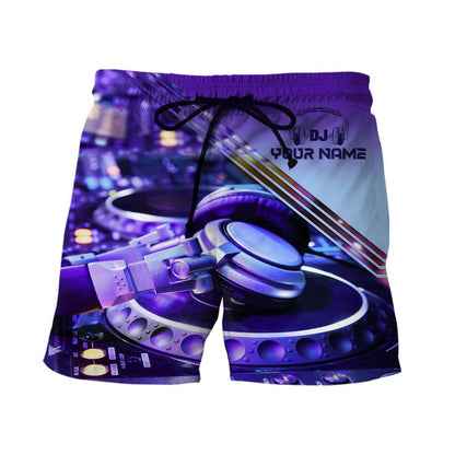 Personalized Name Disc Jockey Shirts - Custom Name DJ Shirts, DJ Gear Purple Clothings, Perfect DJ Shirts for Men & Women