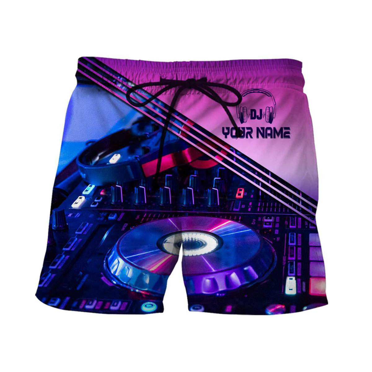 Personalized Name Disc Jockey Shirts - Custom Name DJ Shirts, Music DJ Purple Clothes, Perfect DJ Shirts for Men & Women