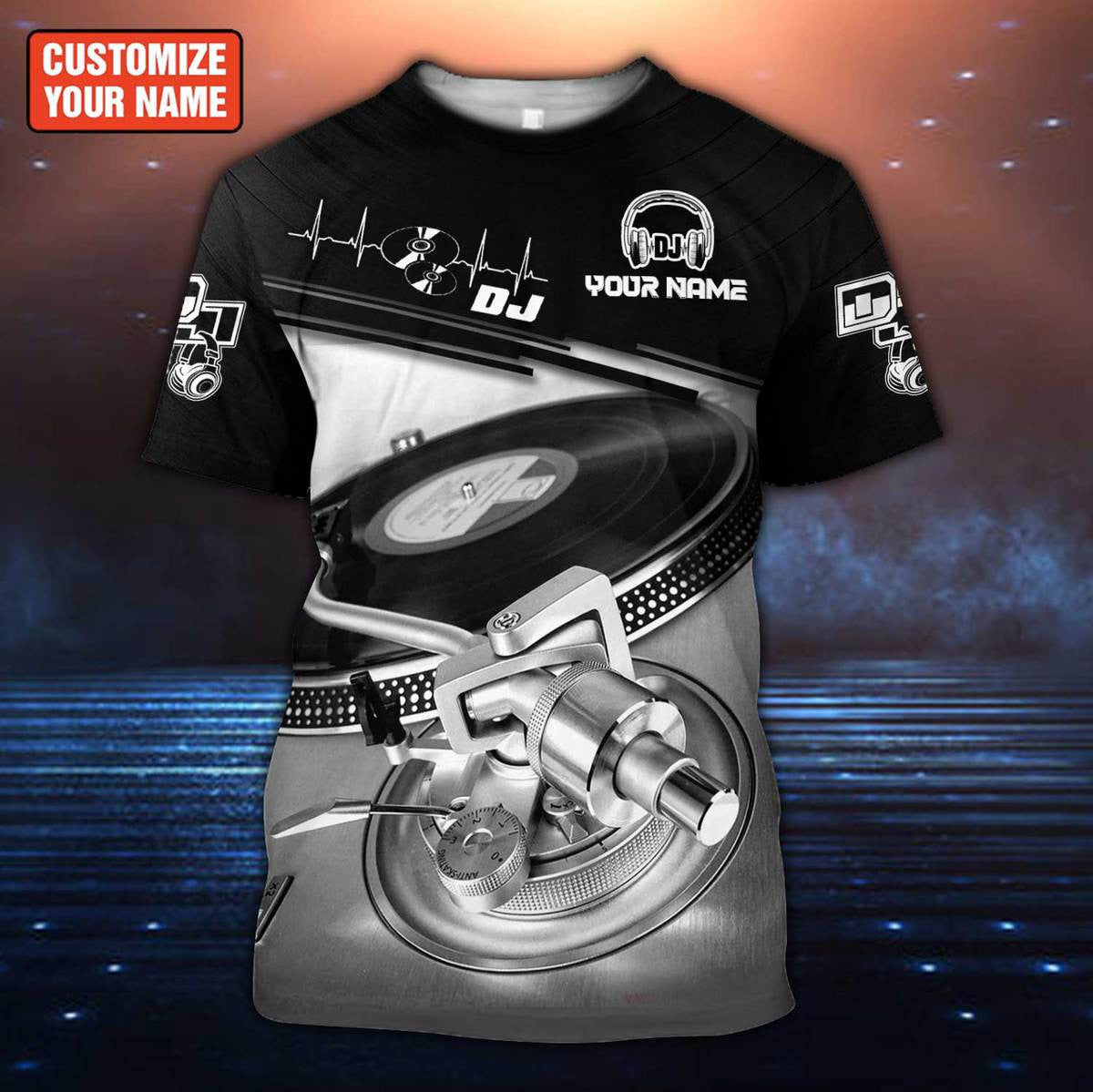 Personalized Name Disc Jockey Shirts - Custom Name DJ Shirts, Classical Music Disc Clothings, Perfect DJ Shirts for Men & Women