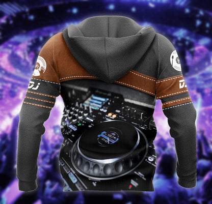Personalized Name Disc Jockey Shirts - Custom Name DJ Shirts, DJ Leatherette pattern Clothes, Perfect DJ Shirts for Men & Women