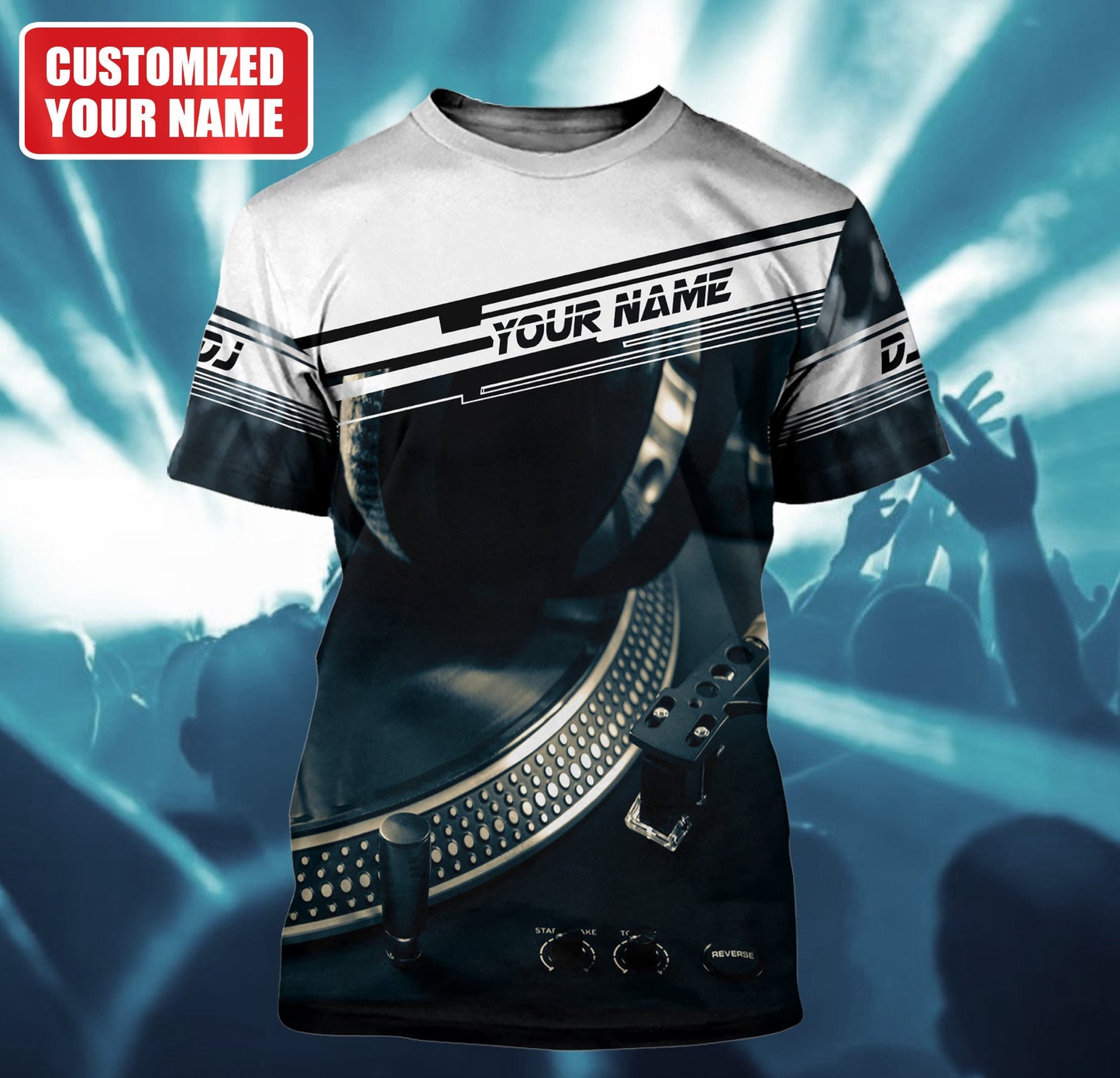 Personalized Name Disc Jockey Shirts - Custom Name DJ Shirts, Vintage DJ Gear Clothes, Perfect DJ Shirts for Men & Women