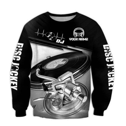 Personalized Name Disc Jockey Shirts - Custom Name DJ Shirts, Classical Music Disc Clothings, Perfect DJ Shirts for Men & Women