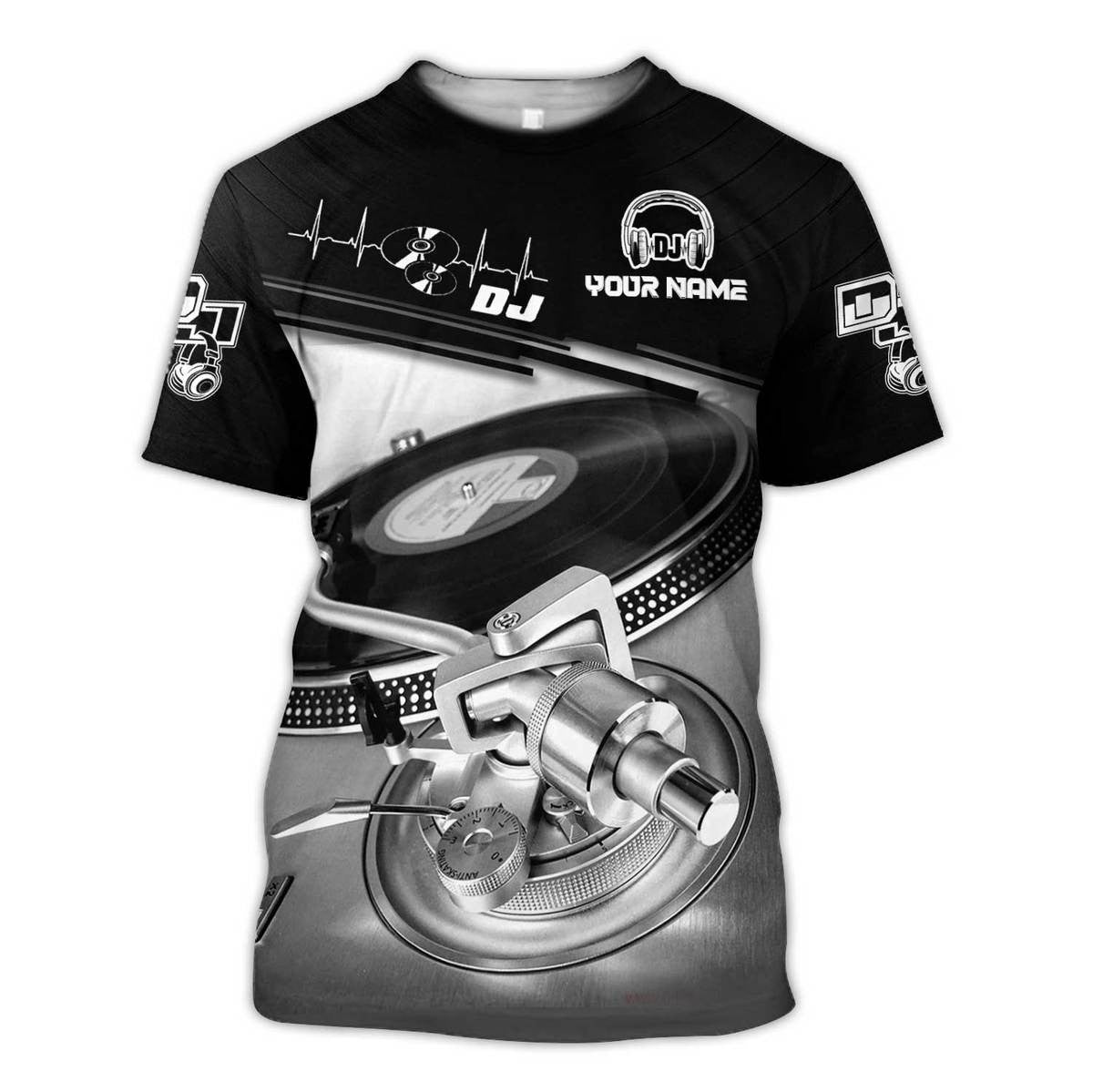 Personalized Name Disc Jockey Shirts - Custom Name DJ Shirts, Classical Music Disc Clothings, Perfect DJ Shirts for Men & Women