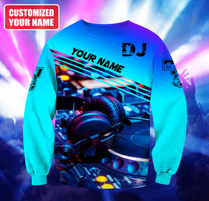 Personalized Name Disc Jockey Shirts - Custom Name DJ Shirts, DJ Clothing, Deezay Blue Clothings, Perfect DJ Shirts for Men & Women
