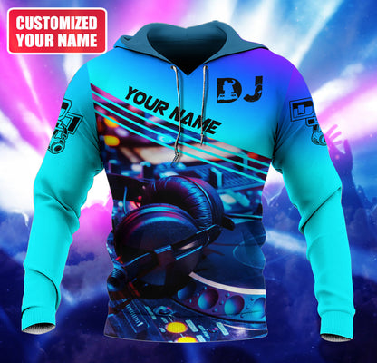Personalized Name Disc Jockey Shirts - Custom Name DJ Shirts, DJ Clothing, Deezay Blue Clothings, Perfect DJ Shirts for Men & Women