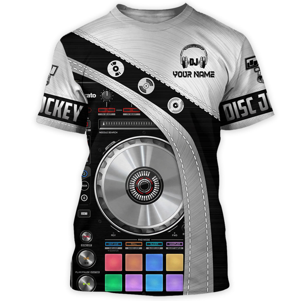 Personalized Name Disc Jockey Shirts - Custom Name DJ Shirts, DJ Clothing, Perfect Deejay Shirts for Men & Women