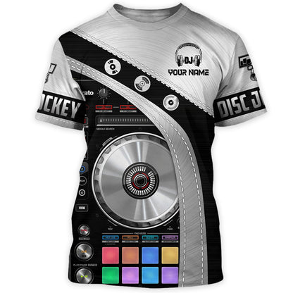 Personalized Name Disc Jockey Shirts - Custom Name DJ Shirts, DJ Clothing, Perfect Deejay Shirts for Men & Women