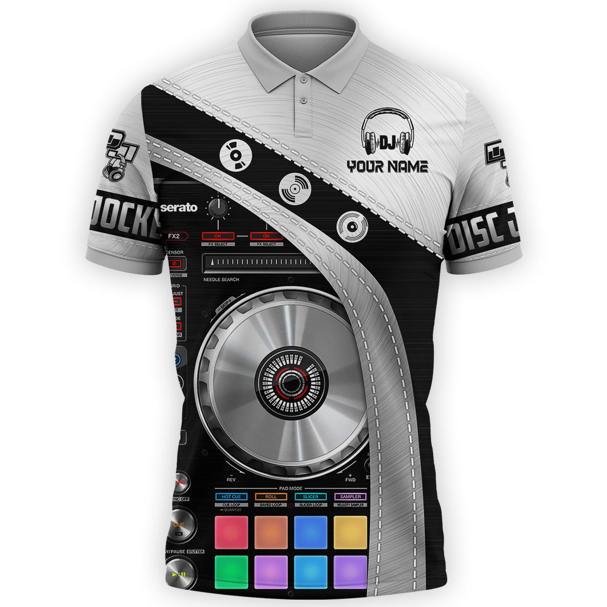 Personalized Name Disc Jockey Shirts - Custom Name DJ Shirts, DJ Clothing, Perfect Deejay Shirts for Men & Women